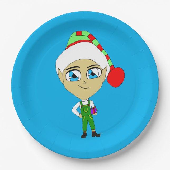 chibi elf       paper plates (Front)