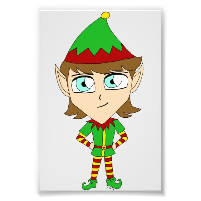 chibi elf  photo print (Front)