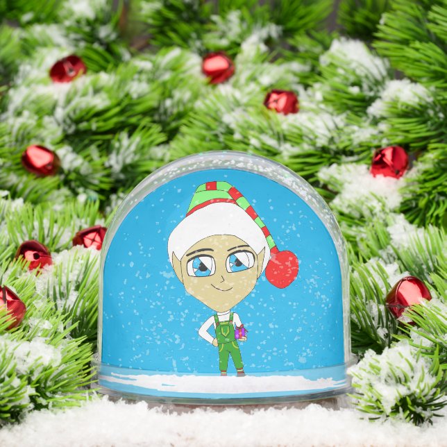 chibi elf    snow globe (Christmas)