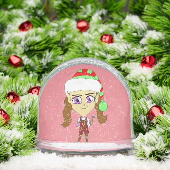 chibi elf    snow globe (Christmas)