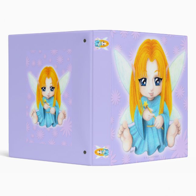 Chibi Faery 3 Ring Binder (Background)