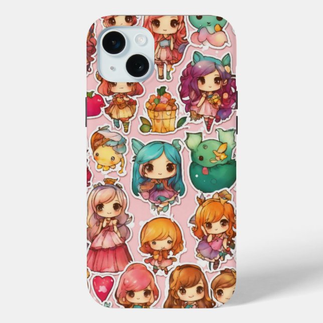 Chibi Fairytale Magic Whimsical Art  Case-Mate iPhone Case (Back)