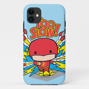 Chibi Flash Outrunning Rockets iPhone 11 Case