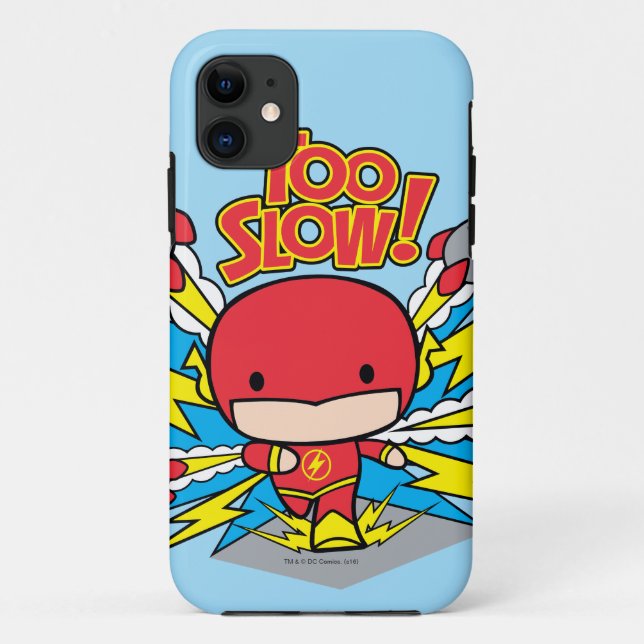 Chibi Flash Outrunning Rockets Case-Mate iPhone Case (Back)