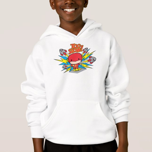 Chibi Flash Outrunning Rockets Hoodie (Front)