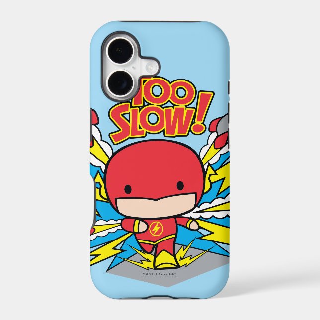 Chibi Flash Outrunning Rockets Iphone Case (Back)