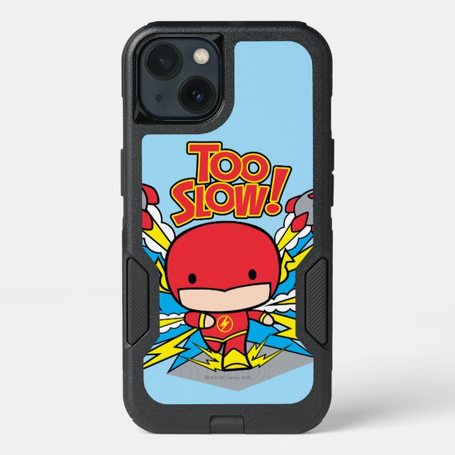 Chibi Flash Outrunning Rockets Otterbox iPhone Case (Back)