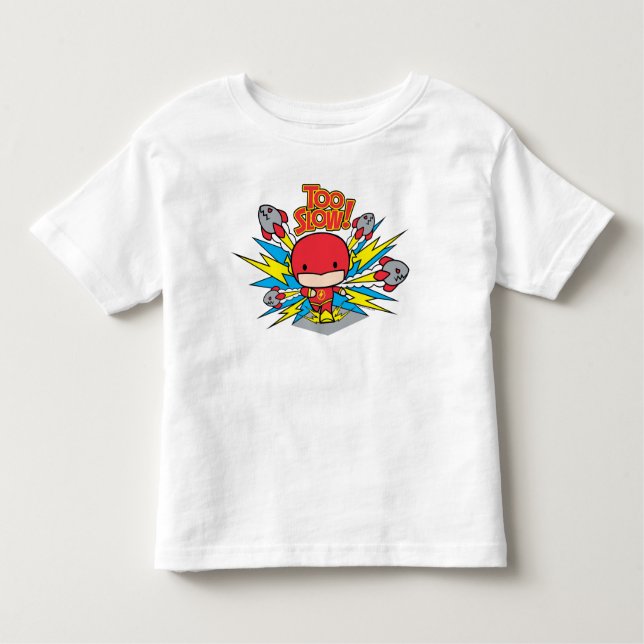Chibi Flash Outrunning Rockets Toddler T-shirt (Front)