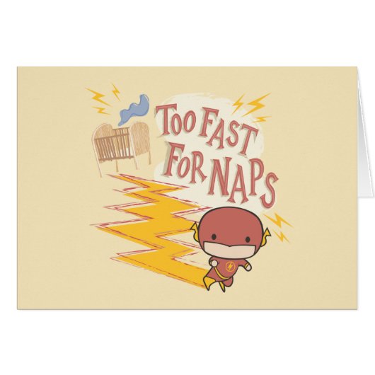 Chibi Flash | Too Fast For Naps Cards (Front Horizontal)