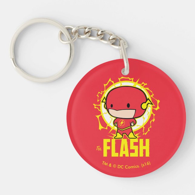 Chibi Flash With Electricity Keychain (Front)