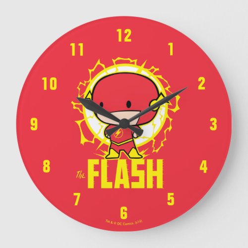 Chibi Flash With Electricity Large Clock