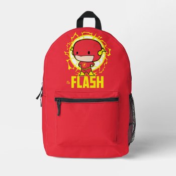 Chibi Flash With Electricity Printed Backpack by justiceleague at Zazzle