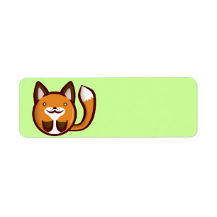 Chibi Fox Label
