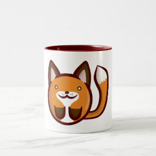Chibi Fox Two-Tone Coffee Mug