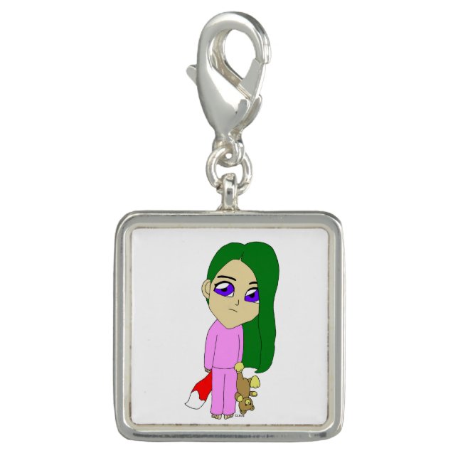 chibi foxy girl charm (Front)