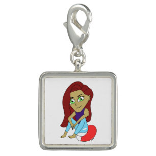 chibi foxy girl charm