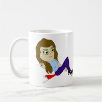 chibi foxy girl  coffee mug
