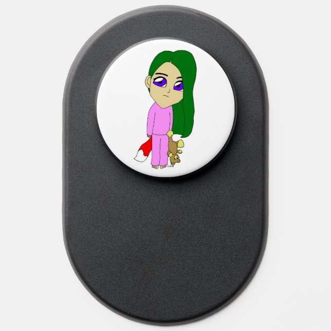 chibi foxy girl PopSocket (Popsocket)