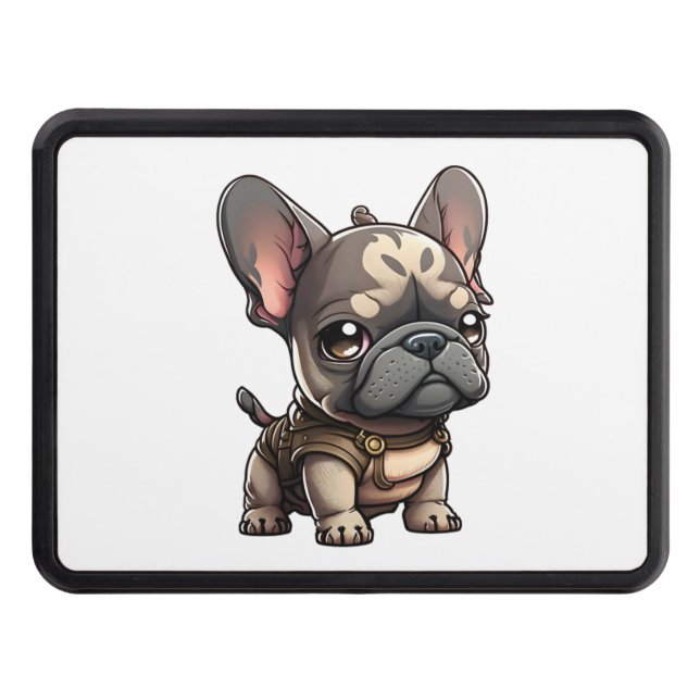 Chibi French Bulldog Hitch Cover (Front)