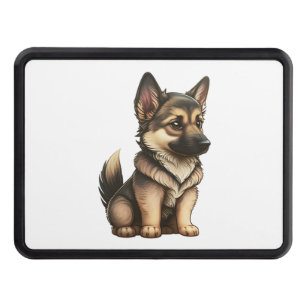 Chibi German Shepherd Hitch Cover