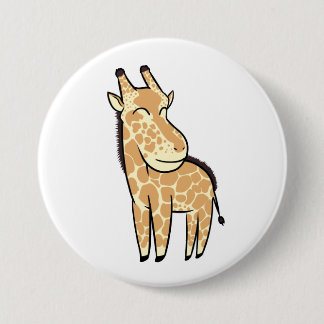 Chibi Giraffe Pinback Button