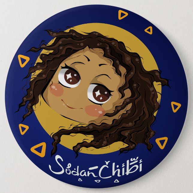 Chibi girl button (Front)