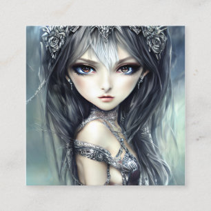 Chibi Girl Knight Calling Card