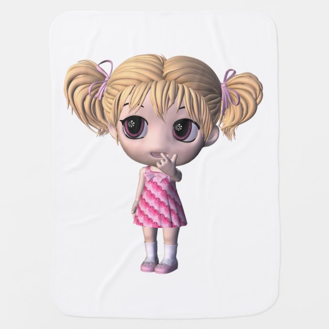 Chibi Girl Receiving Blanket (Front)