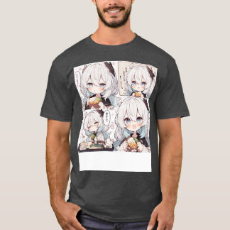 Chibi Girl try to eat food T-Shirt