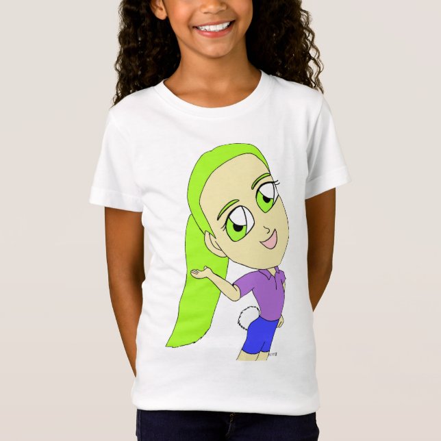 chibi girl with a bunny tail T-Shirt (Front)