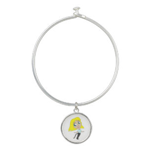 chibi girl with a tail bangle bracelet