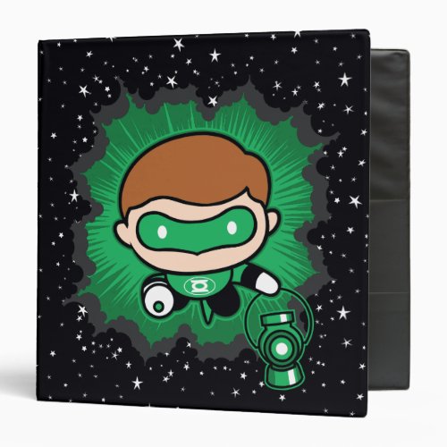 Chibi Green Lantern Flying Through Space Binder
