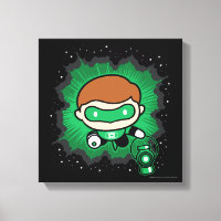 Chibi Green Lantern Flying Through Space