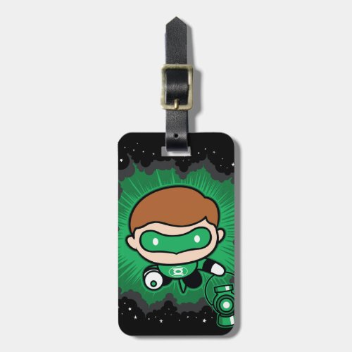 Chibi Green Lantern Flying Through Space Luggage Tag