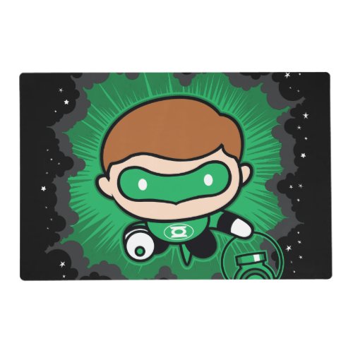 Chibi Green Lantern Flying Through Space Placemat
