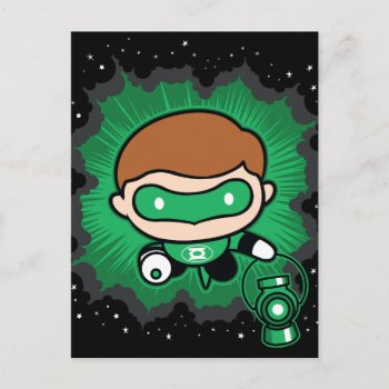 Chibi Green Lantern Flying Through Space Postcard by justiceleague at Zazzle