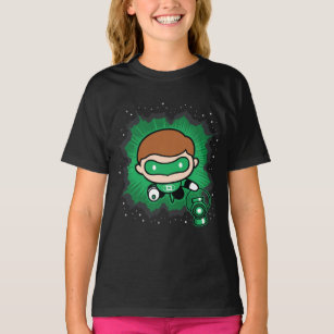 Chibi Green Lantern Flying Through Space T-Shirt