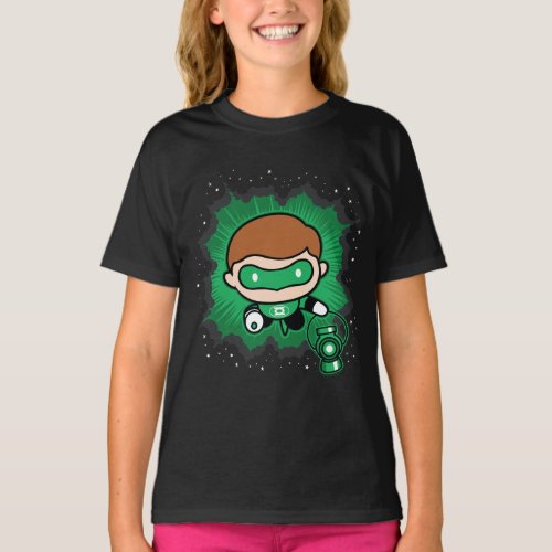 Chibi Green Lantern Flying Through Space T_Shirt