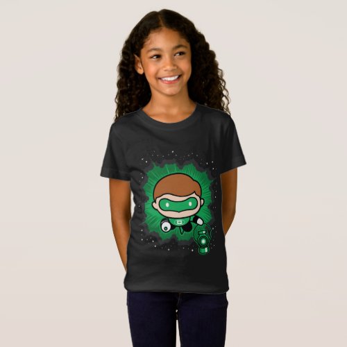Chibi Green Lantern Flying Through Space T_Shirt