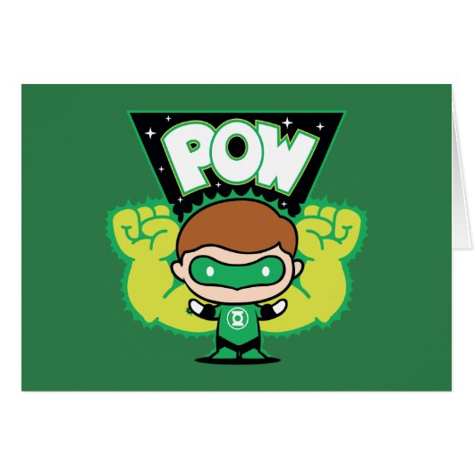 Chibi Green Lantern Forming Giant Fists Cards (Front Horizontal)