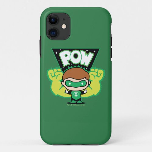 Chibi Green Lantern Forming Giant Fists iPhone 11 Case