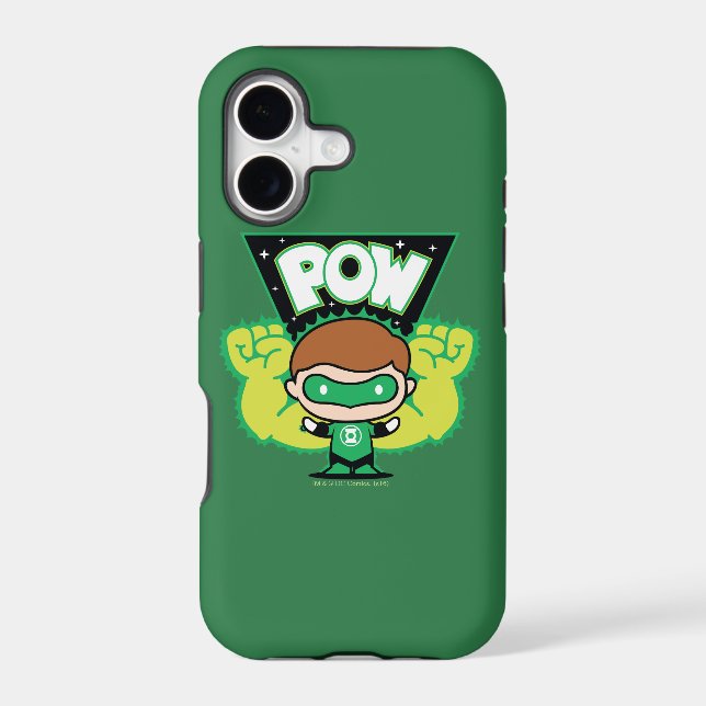 Chibi Green Lantern Forming Giant Fists Iphone Case (Back)