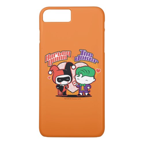 Chibi Harley Quinn  Chibi Joker Hearts iPhone 8 Plus7 Plus Case