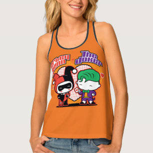 Chibi Harley Quinn & Chibi Joker Hearts Tank Top