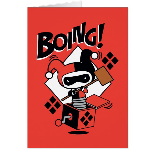 Chibi Harley-Quinn-In-A-Box With Hammer Cards (Front)