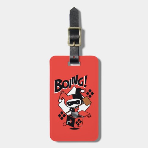 Chibi Harley_Quinn_In_A_Box With Hammer Luggage Tag