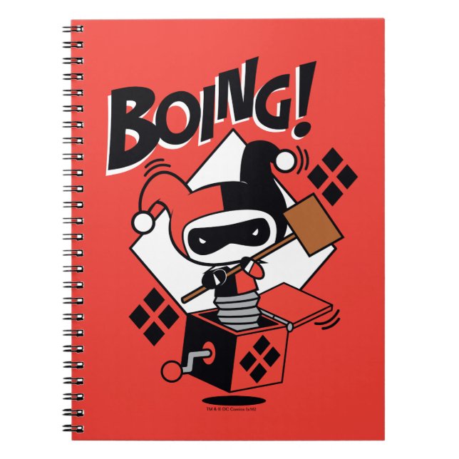 Chibi Harley-Quinn-In-A-Box With Hammer Notebook (Front)