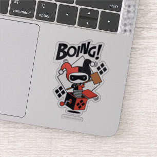 Chibi Harley-Quinn-In-A-Box With Hammer Sticker