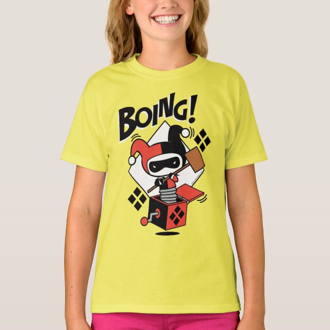 Chibi Harley-Quinn-In-A-Box With Hammer T-Shirt (Front)