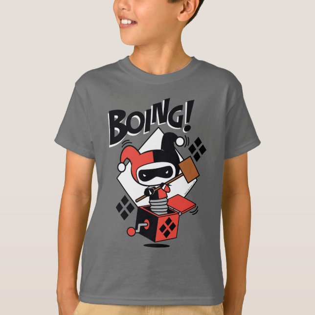 Chibi Harley-Quinn-In-A-Box With Hammer T-Shirt (Front)